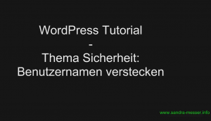 WordPress Benutzernamen aendern