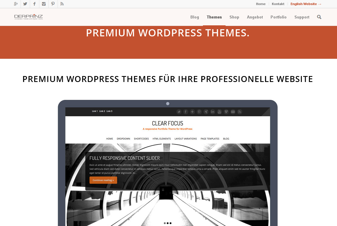 DER PRINZ Premium WordPress Themes
